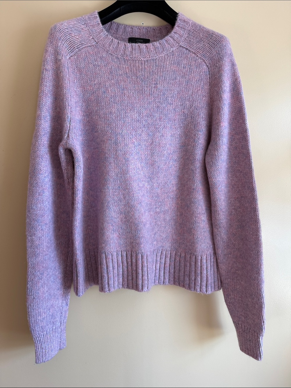 J. Crew Lavender Heather Crewneck Sweater
